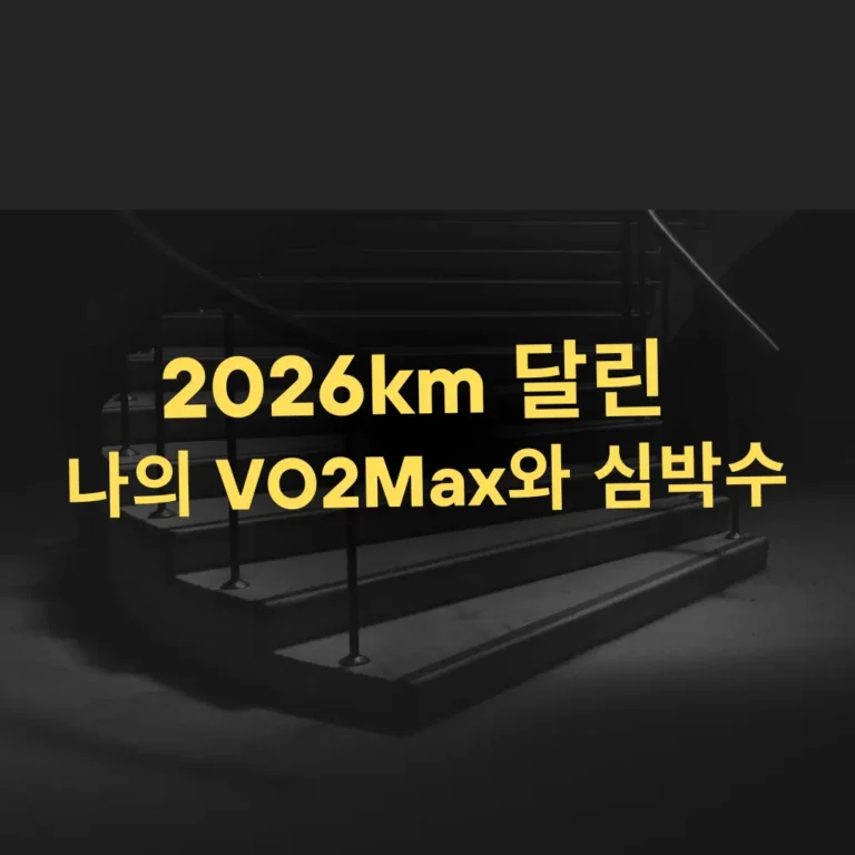 2026km 달린 나의 VO2Max와 심박수